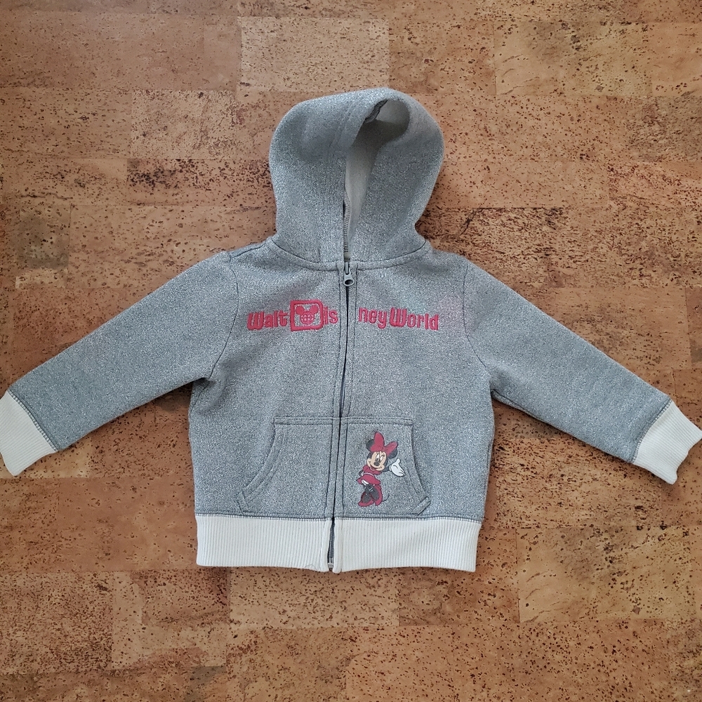 Disney Parks Girls Zipper Hoody Sweatshirt